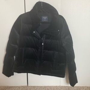 Abercrombie Velvet Puffer coat